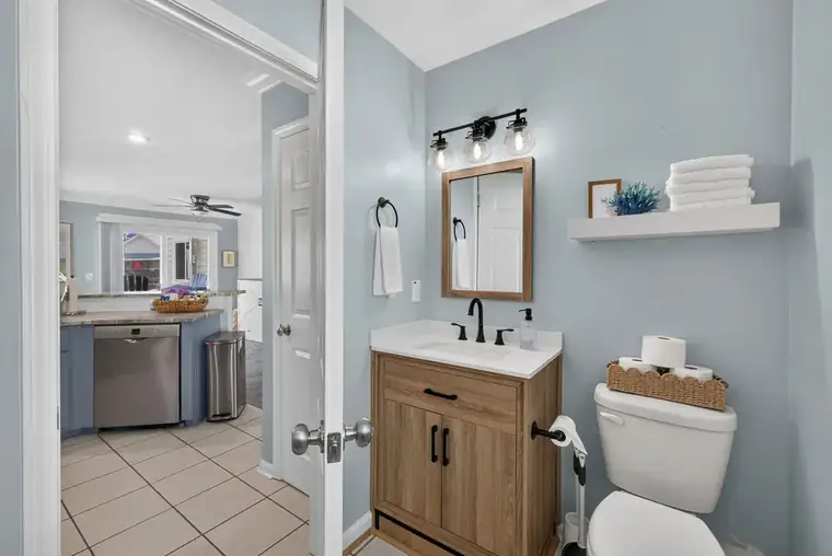 Half bath on the main level